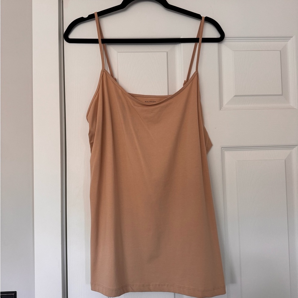 NWT✅ Women’s Nordstrom Halogen Tan Cami Size XXL